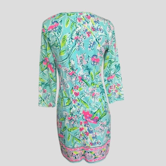 NWOT Lilly Pulitzer Beacon Bali Blue Sway This Way Print Dress - Picture 3 of 13